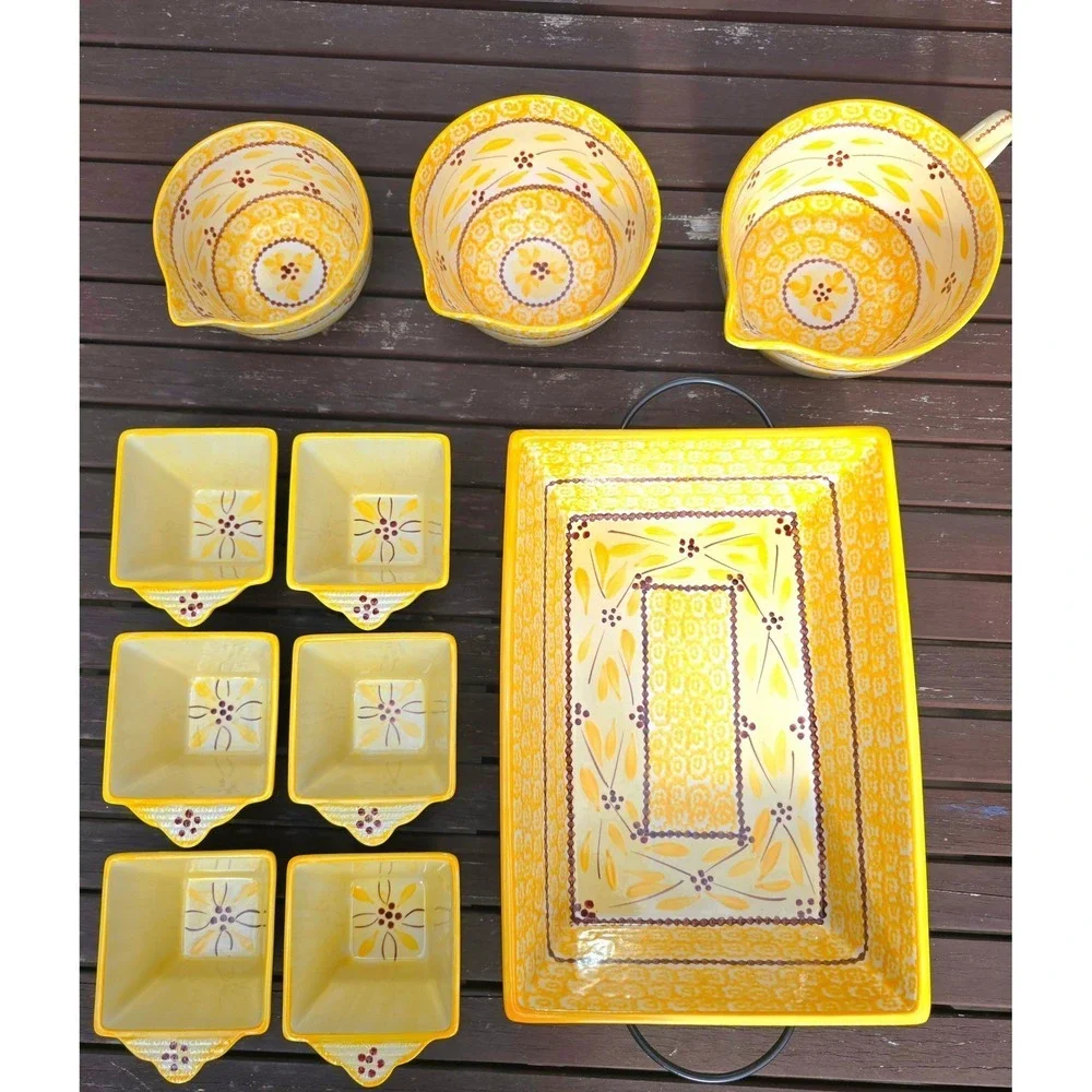 Temp-tations Old World Yellow Bakeware 10 Piece Set